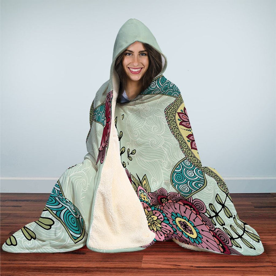 Zen Sea Turtle - Hooded Blanket