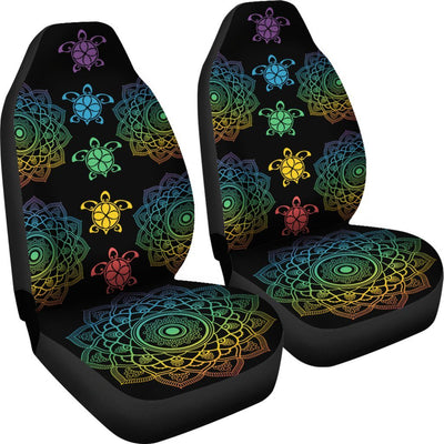 Sea Turtle Trip Colorful - Car Seat Covers - the ocean vibe Ocean Apparel