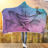 Flower Whale - Hooded Blanket - the ocean vibe Ocean Apparel