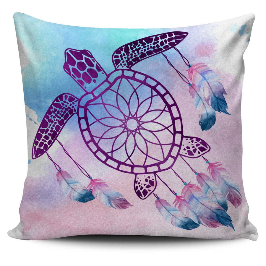 Sea Turtle Dream Catcher - Pillow Cover - the ocean vibe Ocean Apparel