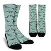 Green Whale Pattern - Socks