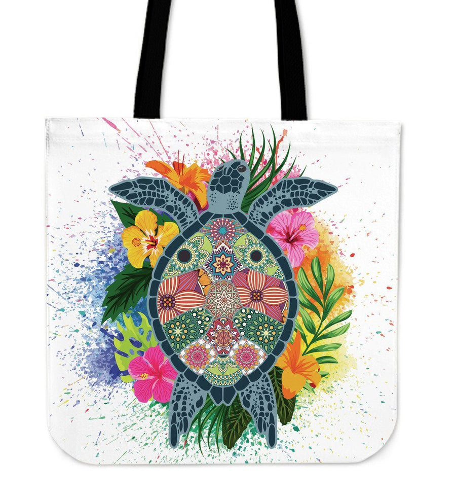 Hippie Sea Turtle - Tote Bag