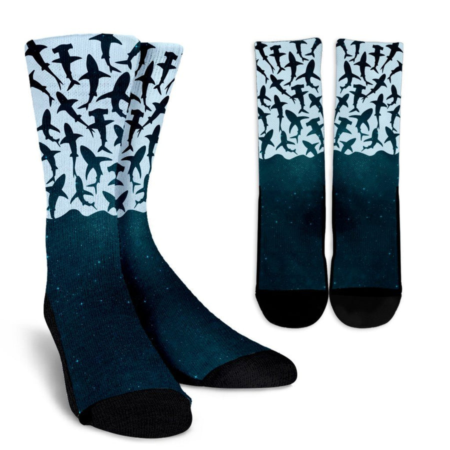 Shark School - Socks - the ocean vibe Ocean Apparel