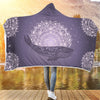 Mandala Purple Whale - Hooded Blanket - the ocean vibe Ocean Apparel