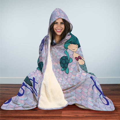 Magical Mermaid - Hooded Blanket - the ocean vibe Ocean Apparel