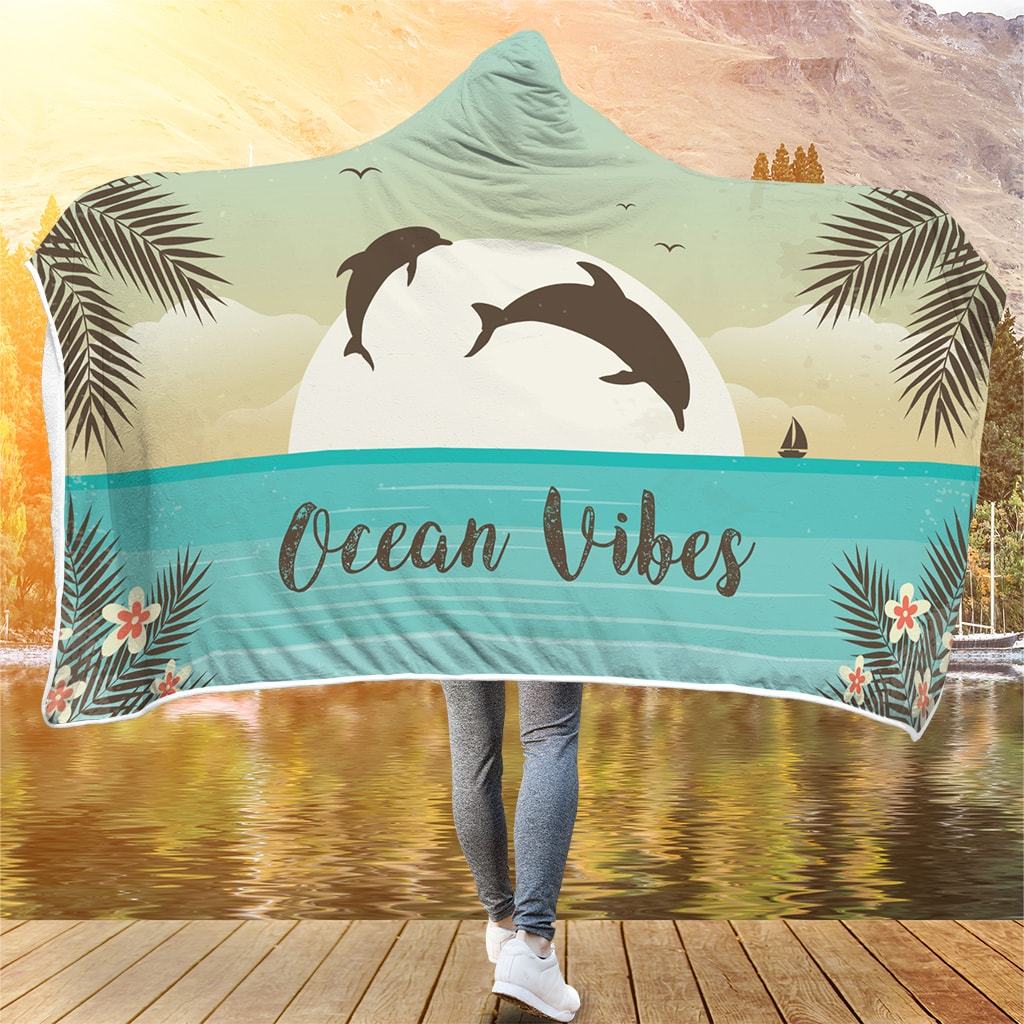 Ocean Vibes - Hooded Blanket