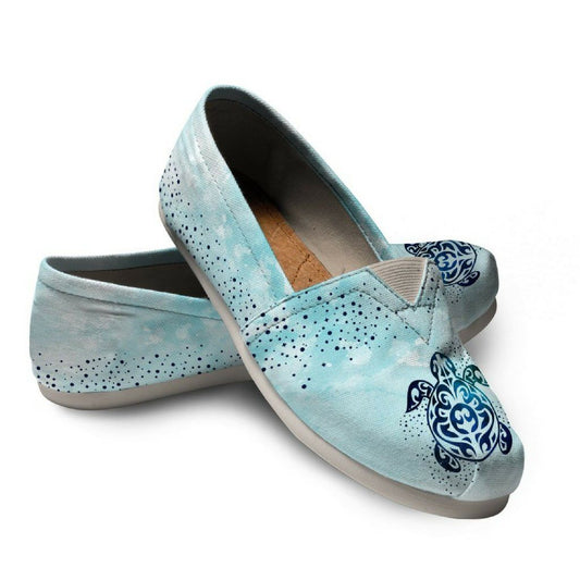 Sky Sea Turtle - Women's Casual Shoes - the ocean vibe Ocean Apparel