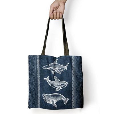 Awesome Marine Animals - Tote Bag - the ocean vibe Ocean Apparel