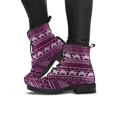 Tribal Sea Turtle - Women's Boots - the ocean vibe Ocean Apparel