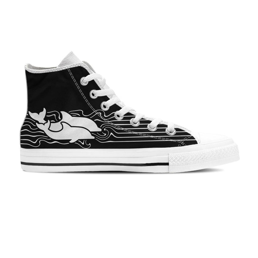 Swimming Dolphins - Women's High Top