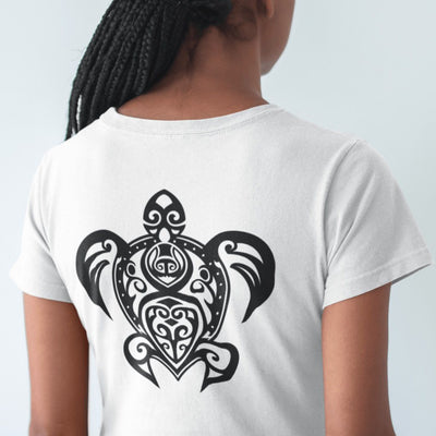 Maori Sea Turtle - Women's T-shirt - the ocean vibe Ocean Apparel