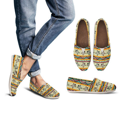 Ethnic Colorful Sea Turtle - Women's Casual Shoes - the ocean vibe Ocean Apparel