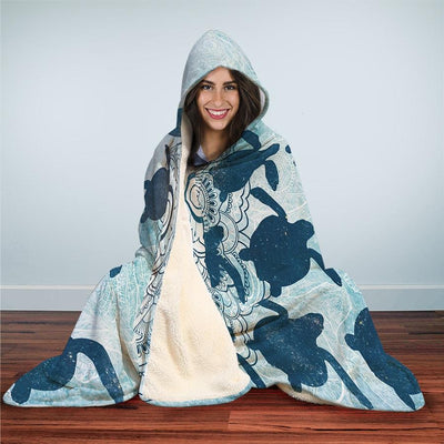Frozen Sea Turtle - Hooded Blanket