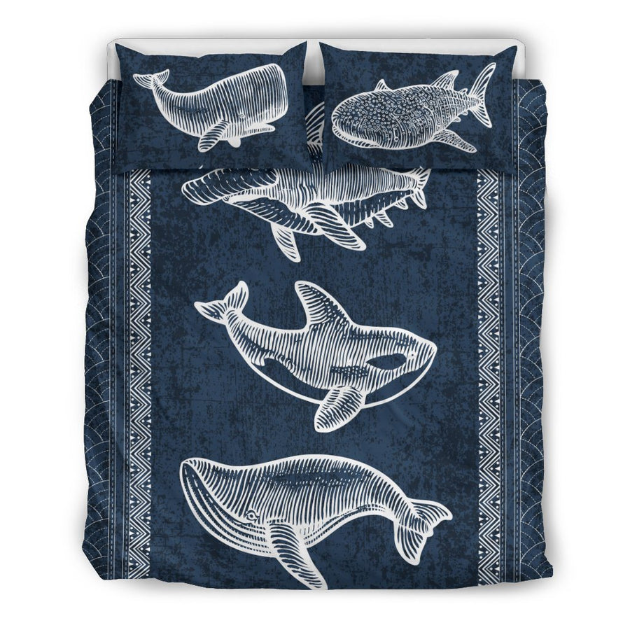 Awesome Marine Animals - Bedding Set - the ocean vibe Ocean Apparel