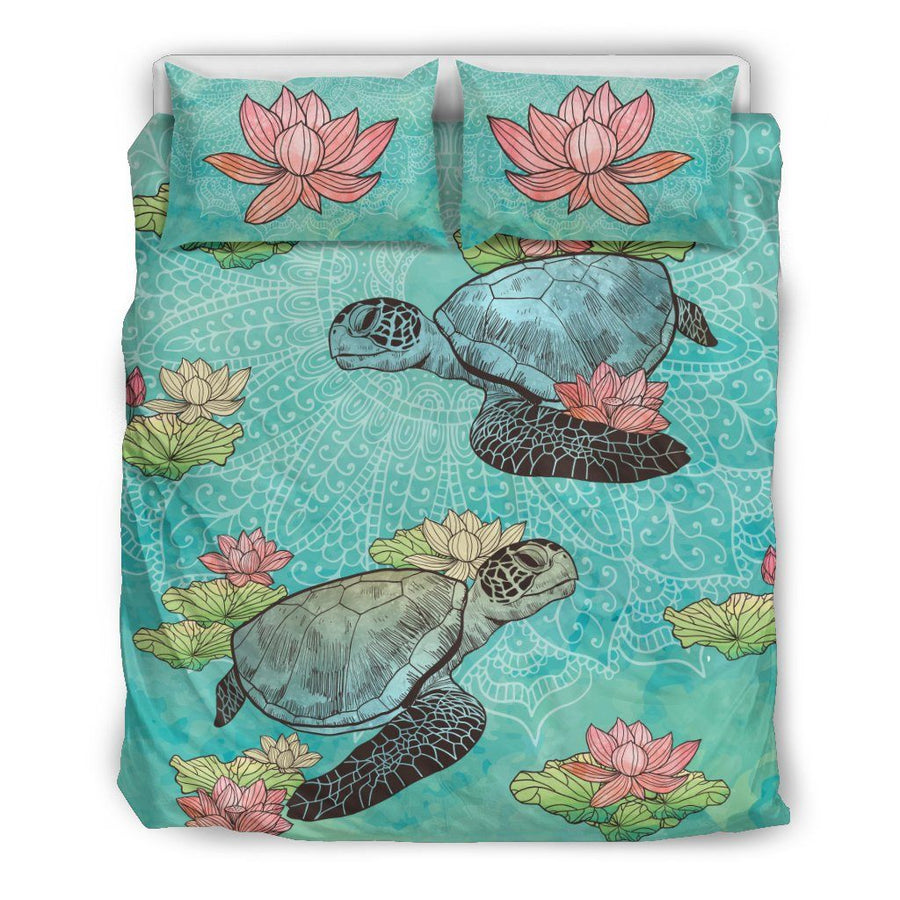 Lotus Sea Turtle - Bedding Set