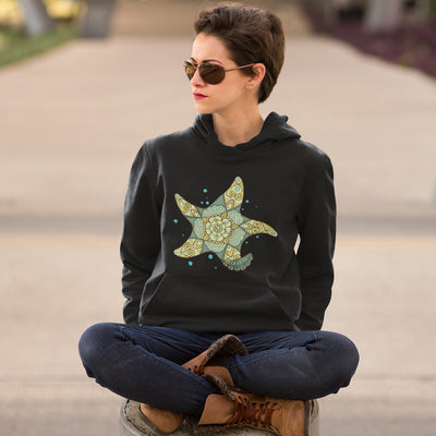 Bubble Starfish - Women's Hooded Sweatshirt