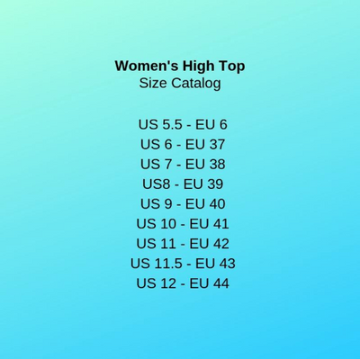Midnight Seahorse - Women's High Top