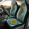Seahorse Zentangle - Car Seat Covers - the ocean vibe Ocean Apparel