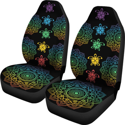 Sea Turtle Trip Colorful - Car Seat Covers - the ocean vibe Ocean Apparel