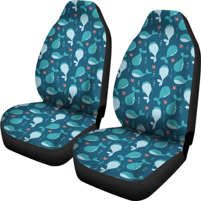 Cute Whales - Car Seat Covers - the ocean vibe Ocean Apparel