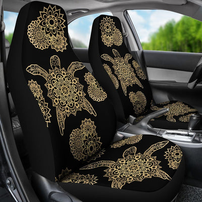 Golden Sea Turtle - Car Seat Covers - the ocean vibe Ocean Apparel