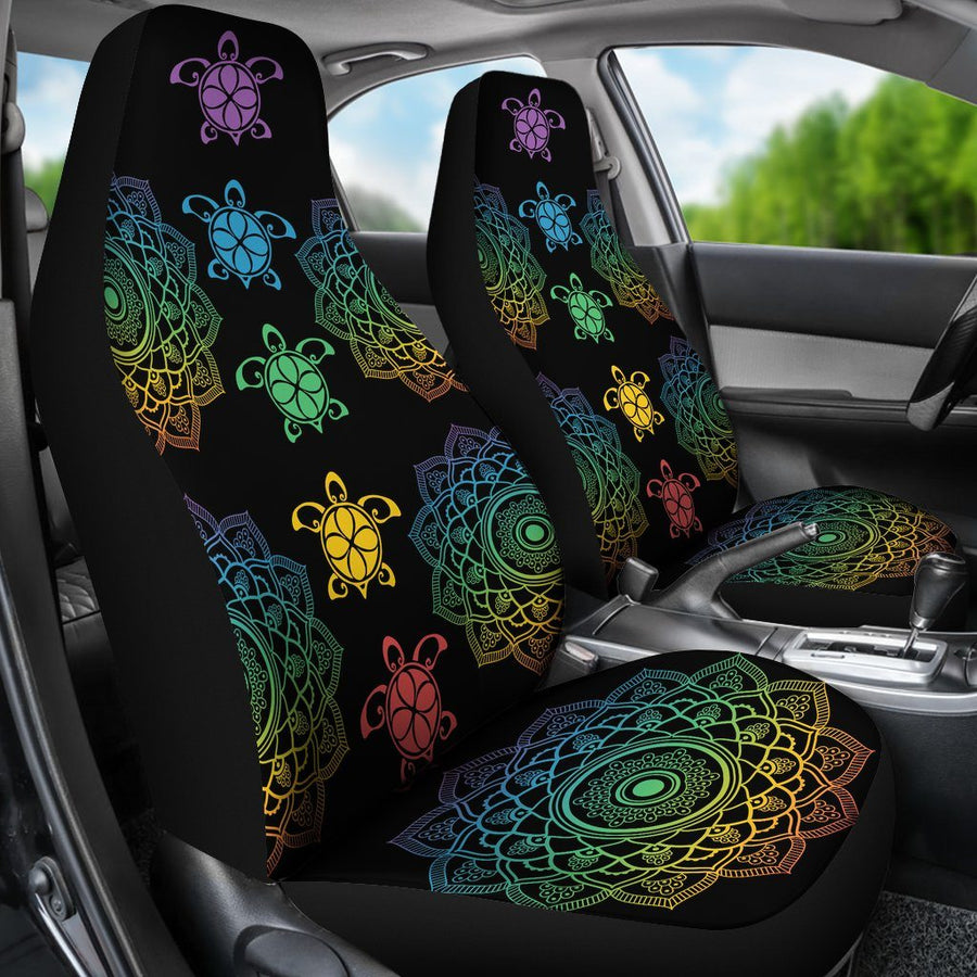 Sea Turtle Trip Colorful - Car Seat Covers