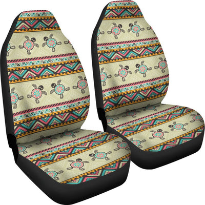 Ethnic Colorful Sea Turtle - Car Seat Covers - the ocean vibe Ocean Apparel