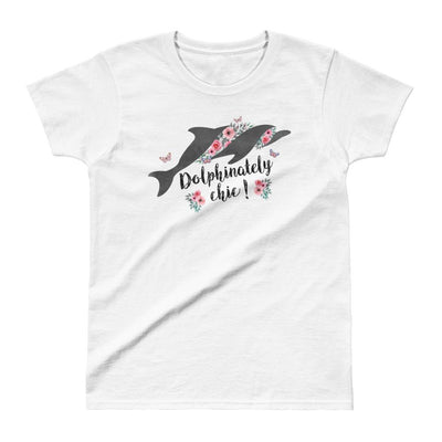 Dolphinately Chic Dolphin - Women's T-shirt - the ocean vibe Ocean Apparel