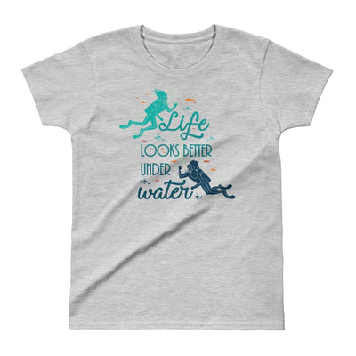 Under Water - Women's T-shirt - the ocean vibe Ocean Apparel