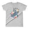Flower Shark - Women's T-shirt - the ocean vibe Ocean Apparel