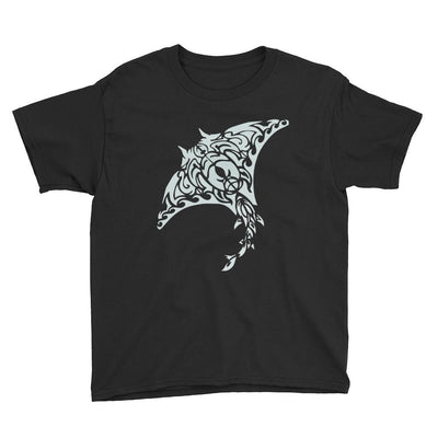 Tribal Manta Ray - Kid's T-Shirt - the ocean vibe Ocean Apparel