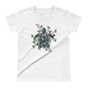 Vintage Flowers Sea Turtle - Women's T-shirt - the ocean vibe Ocean Apparel