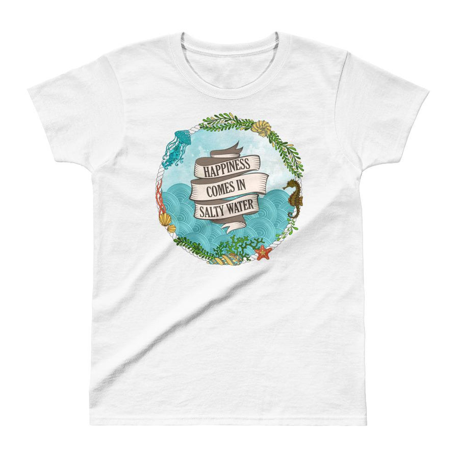 Salty Water - Women's T-shirt - the ocean vibe Ocean Apparel