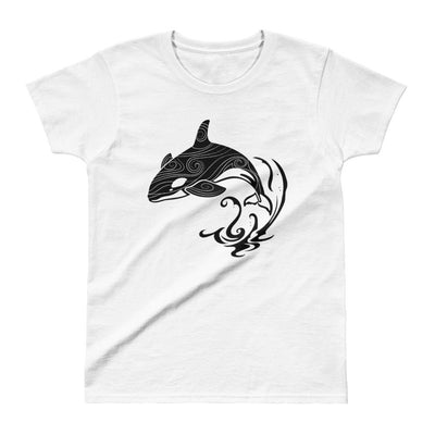 Orca In Storm - Women's T-shirt - the ocean vibe Ocean Apparel