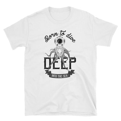 Born To Dive Scuba Diving- Men's T-shirt - the ocean vibe Ocean Apparel