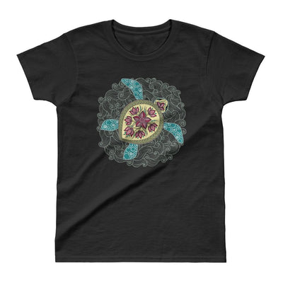 Zen Sea Turtle - Women's T-shirt - the ocean vibe Ocean Apparel