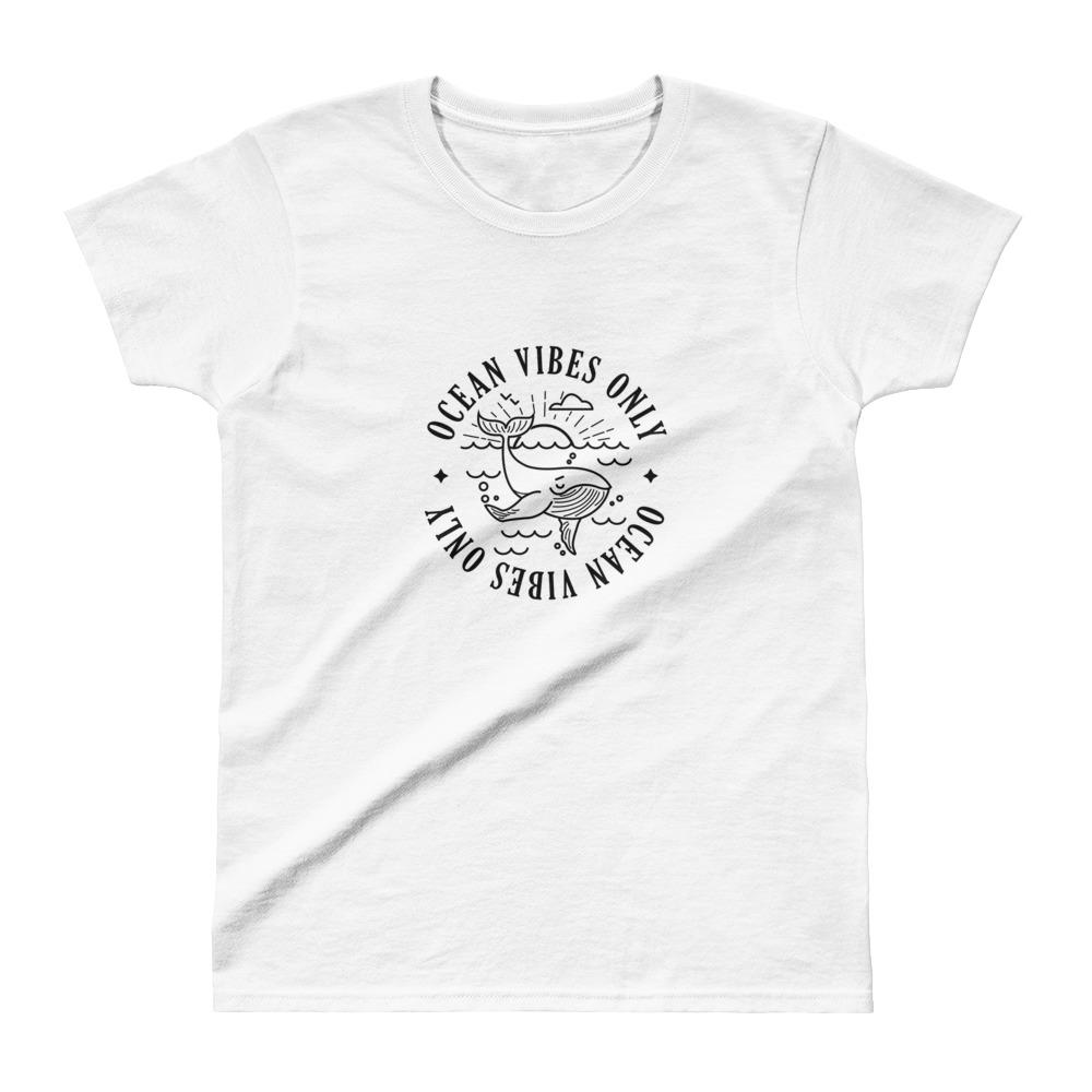 Ocean Vibes Only #3 - Women's T-shirt - the ocean vibe Ocean Apparel