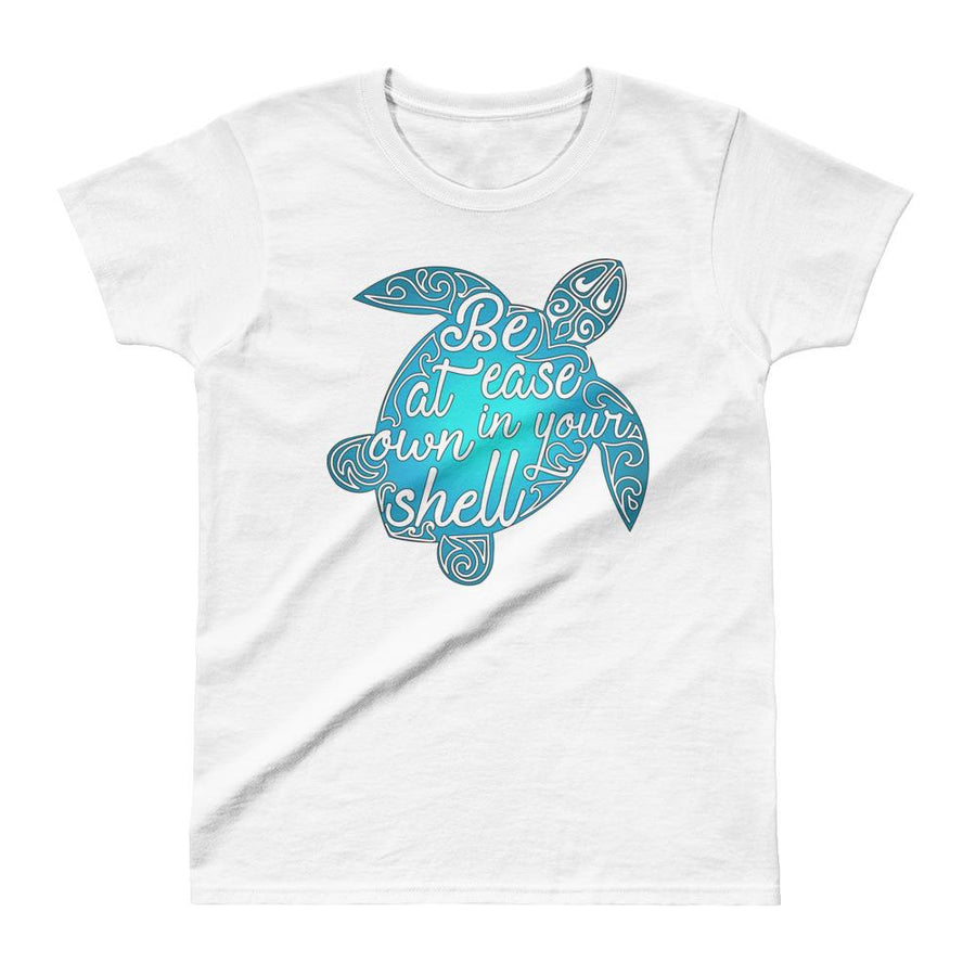 Own Shell Sea Turtle - Women's T-Shirt - the ocean vibe Ocean Apparel