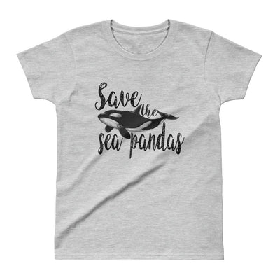Save the Sea Pandas - Women's T-shirt - the ocean vibe Ocean Apparel